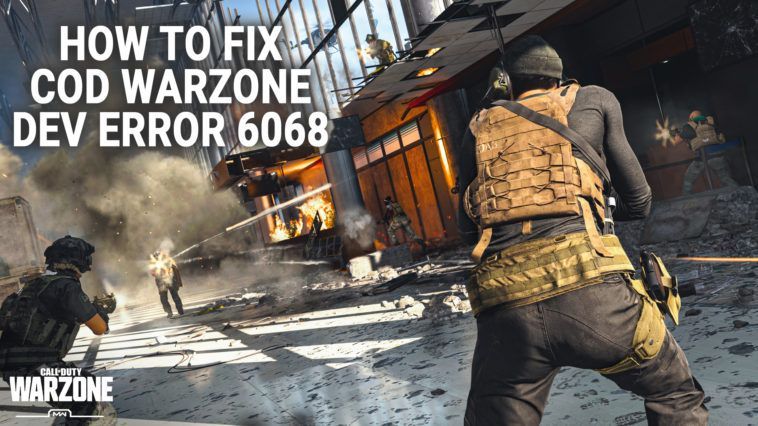How To COD Warzone Error 6068