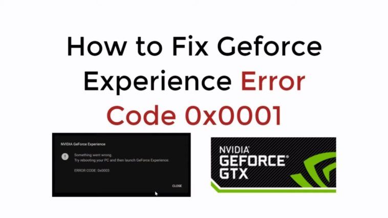 Nvidia error code 0x0001