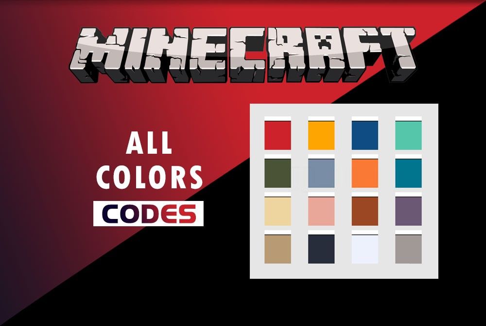 Minecraft Color Codes Official Formatting Codes - roblox color brick codes