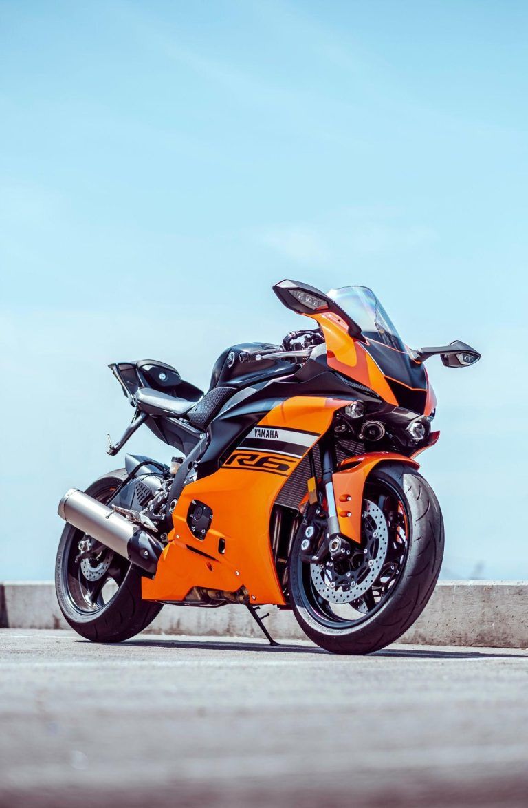 Orange motorcycle
